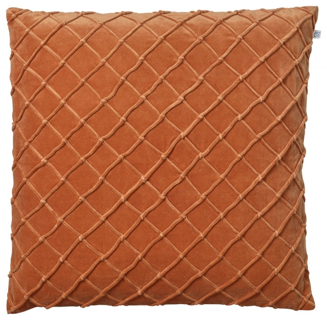 Deva Orange Velvet Cushion