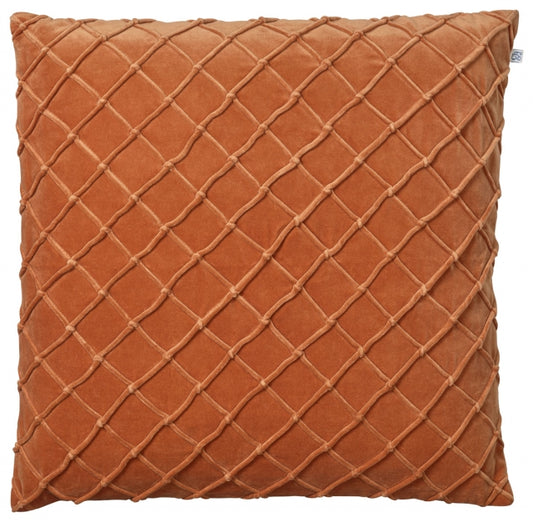 Deva Orange Velvet Cushion