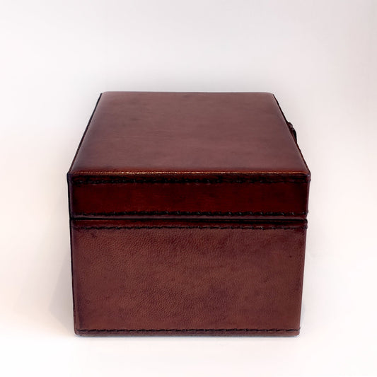 Leather Stud Keepsake Box - Tan
