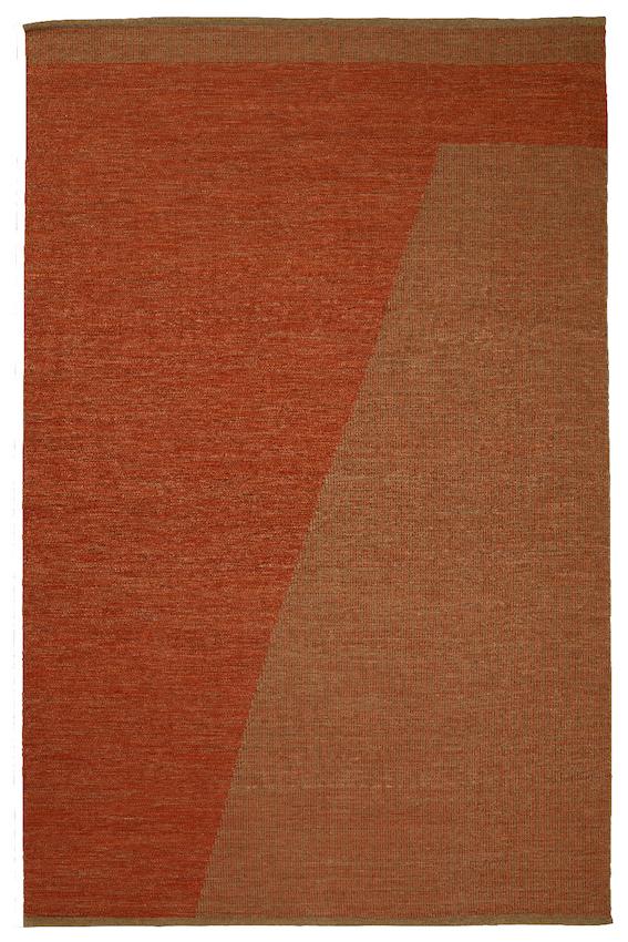 Una Wool Rug Rust/Beige (180 x 270cm)
