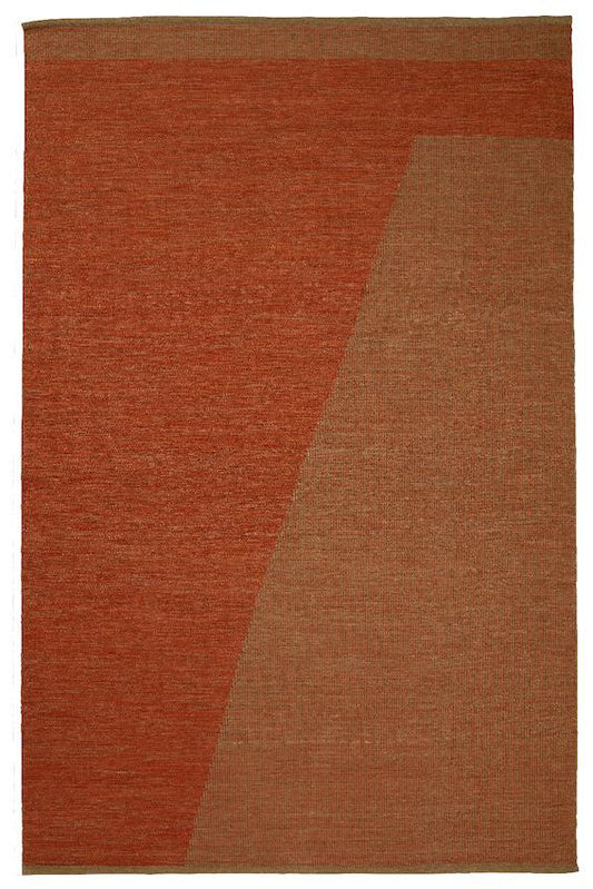 Una Wool Rug Rust/Beige (230 x 320cm)